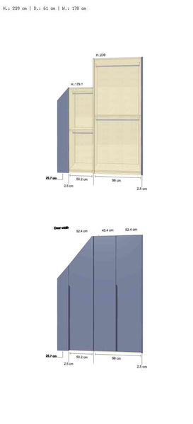 Roof Pitched cabinet